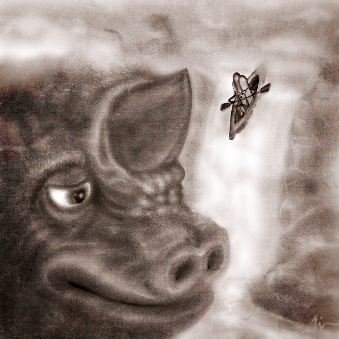 "The water hot dog incident" art branding cartoon color pencil comic design draw dream illustration water ink