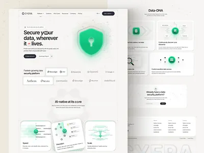Data Protection Website ai creative data data protection design graphic design hero landingpage protection uidesign ux uxdesign web web design webdesign website website design