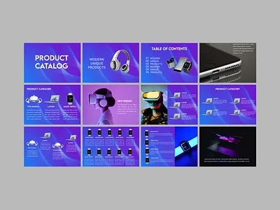 Bold Product Catalog Brochure – Modern Tech Gadgets Layouts branding brochure gadget graphicdesign headphones layout modern multipage printdesign productcatalog techproducts