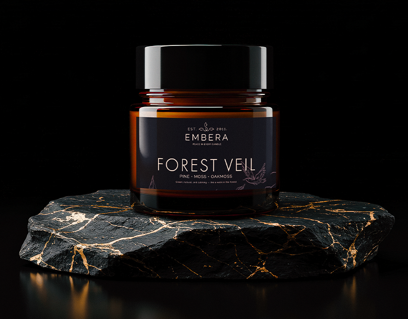 Embera – Premium Candle Branding & Packaging 3d animation branding design graphic design logo motion graphics product vector