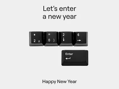 Let's enter a new year 3d