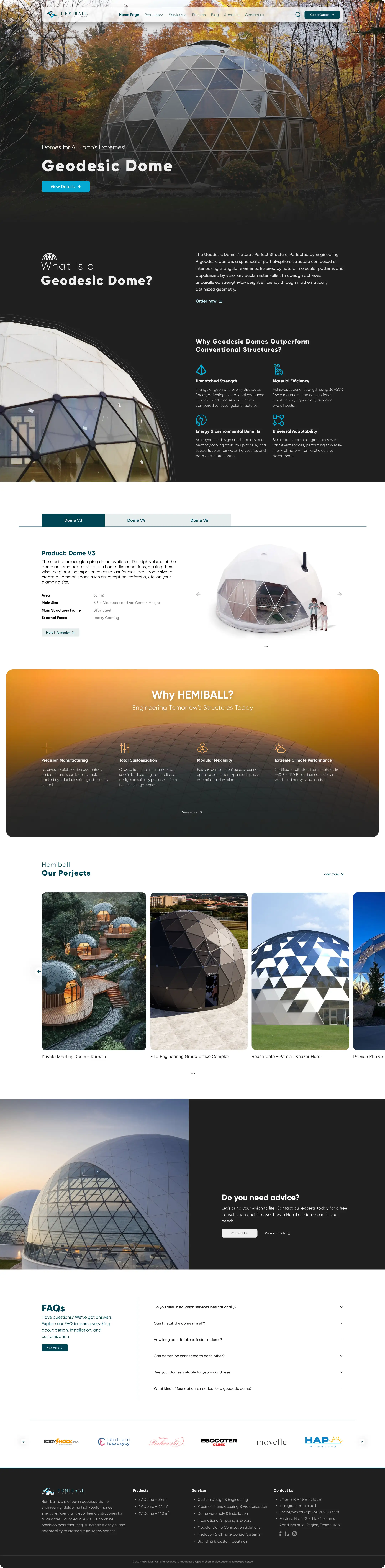 Hemibal Dome graphic design ui