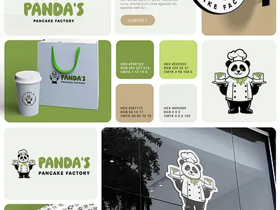 Mascot Logo Design for Panda’s Pancake Factory bakery brandidentity branding cafe character characterdesign custom dessert food foodlogo identity illustration logo logodesign mascot mascotlogo pancake panda restaurant typography