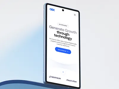 OEX Group corporate enterprise interface mobile ui ux website
