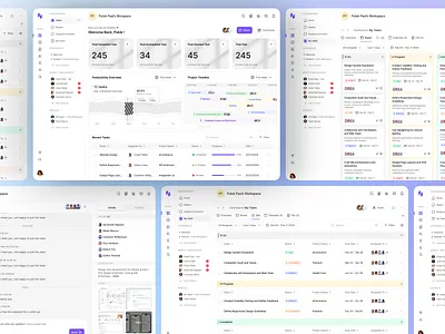 Planso – Project Management SaaS UI/UX chat clean dashboard dashboard ui inbox product design saas task list task management task manager timeline to do trending ui ui design uiux web design