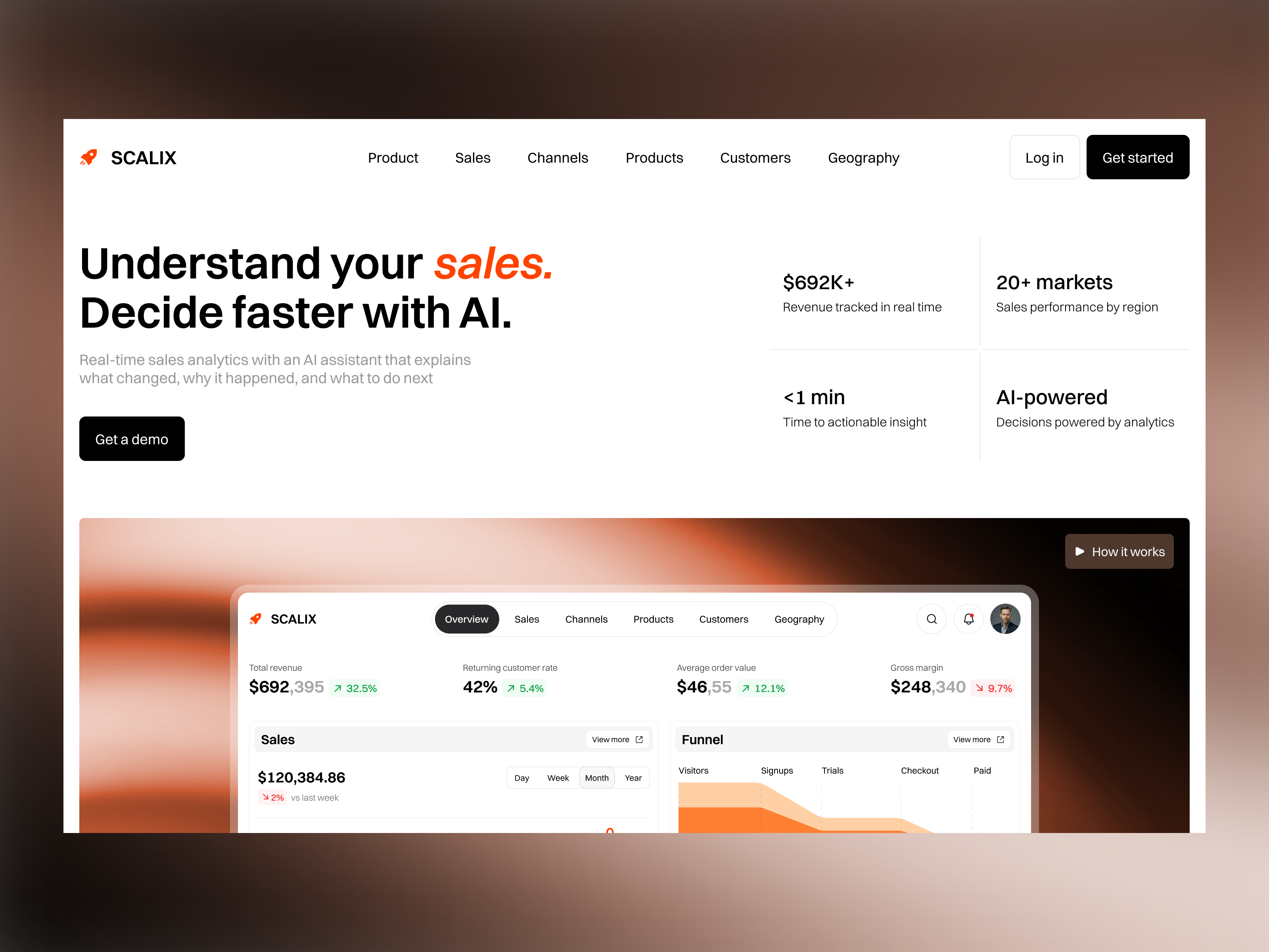 Example of Landing Page UX/UI Design