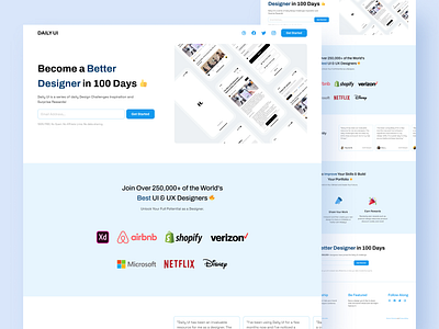 Daily UI Landing Page (Day 100 Challenge) design figma landing page ui ux web design website