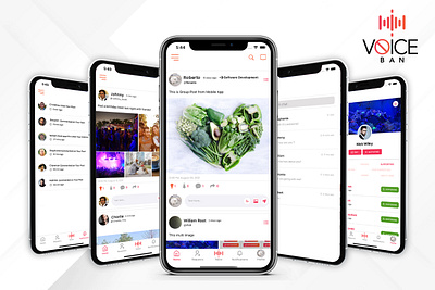 VoiceBan App design graphic design mobile app development ui ux