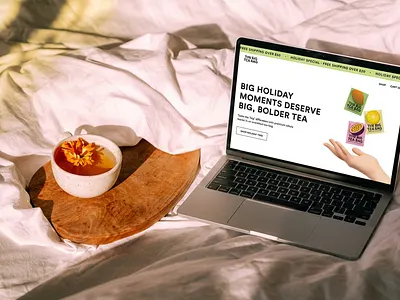 E-Commerce Shopify Website for Tea Brand beverage branding design e shop ecommerce pd page product detail page shop shopify tea tea bag ui ux web design web development website design