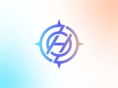 Compass + H adventure compass compass letter h logo discovery logo geometry lettering h letter h logo letter h maritime minimalist minimalist travel branding modern compass rose monogram monoline nautical monogram design navigation pathfinder graphic travel