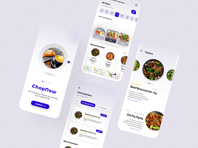 ChopNow - for Healthy Eating app food health ui ux