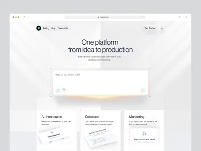 AI Developer Platform ai assistant chatbot code coding platform dev platform developer tool homepage platform ui web web design