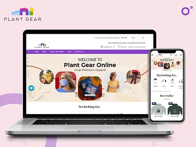 PlantGear Ecommerce app development graphic design ui ux web development
