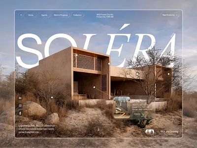 Soléra Real Estate – UI/UX Landing Page 3d animation branding design figma graphic design illustration logo motion graphics typography ui ux vector