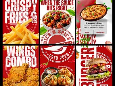 Spicy board branding carousel post design graphic design illustration insgram grid instagram carousel posts instagram layout logo social media page design typography
