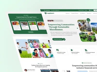 Microfinance Landing Page app design case study design dribbble landing page landing page design microfinance website minimal design modern design product design responsive design responsive website ui ui design ux ux design web app web ui website design website ui