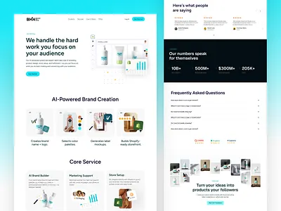 Brand Me Now - AI-Powered Brand Creation and Dropshipping ai driven web design ai platform design ai product design ai ux design ai website design b2b web design brand identity design dropshipping website ecommerce branding ecommerce service page ecommerce website design landing page design saas ui design startup website design wavespace web app design website ui design