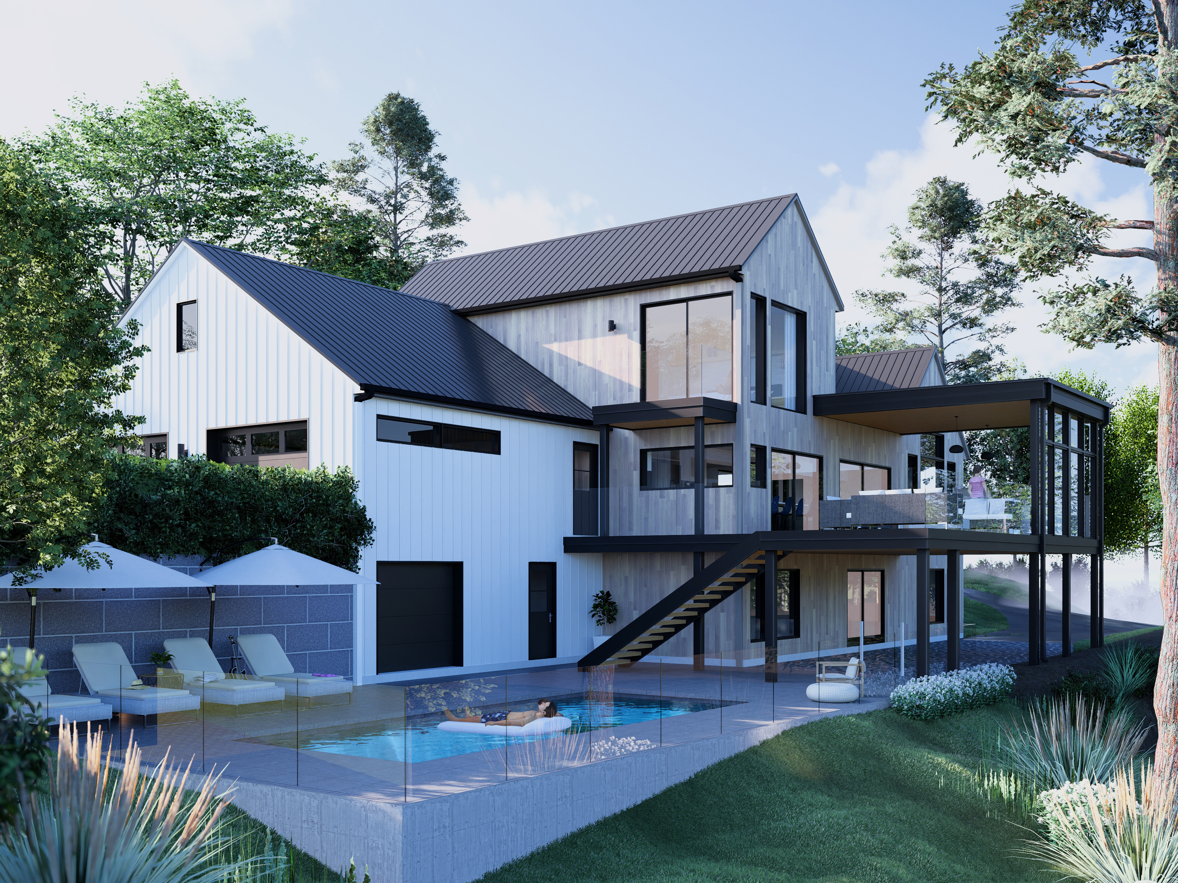 Residential 3D Modeling and Rendering 3d architecture exterior rendering house photorealistic residential visualization