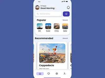 UI Exploration Mobile App Travel branding ui
