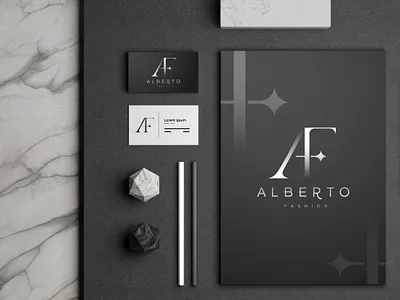 Alberto Fashion adobe illustrator af logo brand identity brand style guide branding branding designer clothing logo fashion logo graphic design logo logo design logo design service logo designer logomark luxury logo minimalist branding minimalist logo modern logo monogram logo visual identity