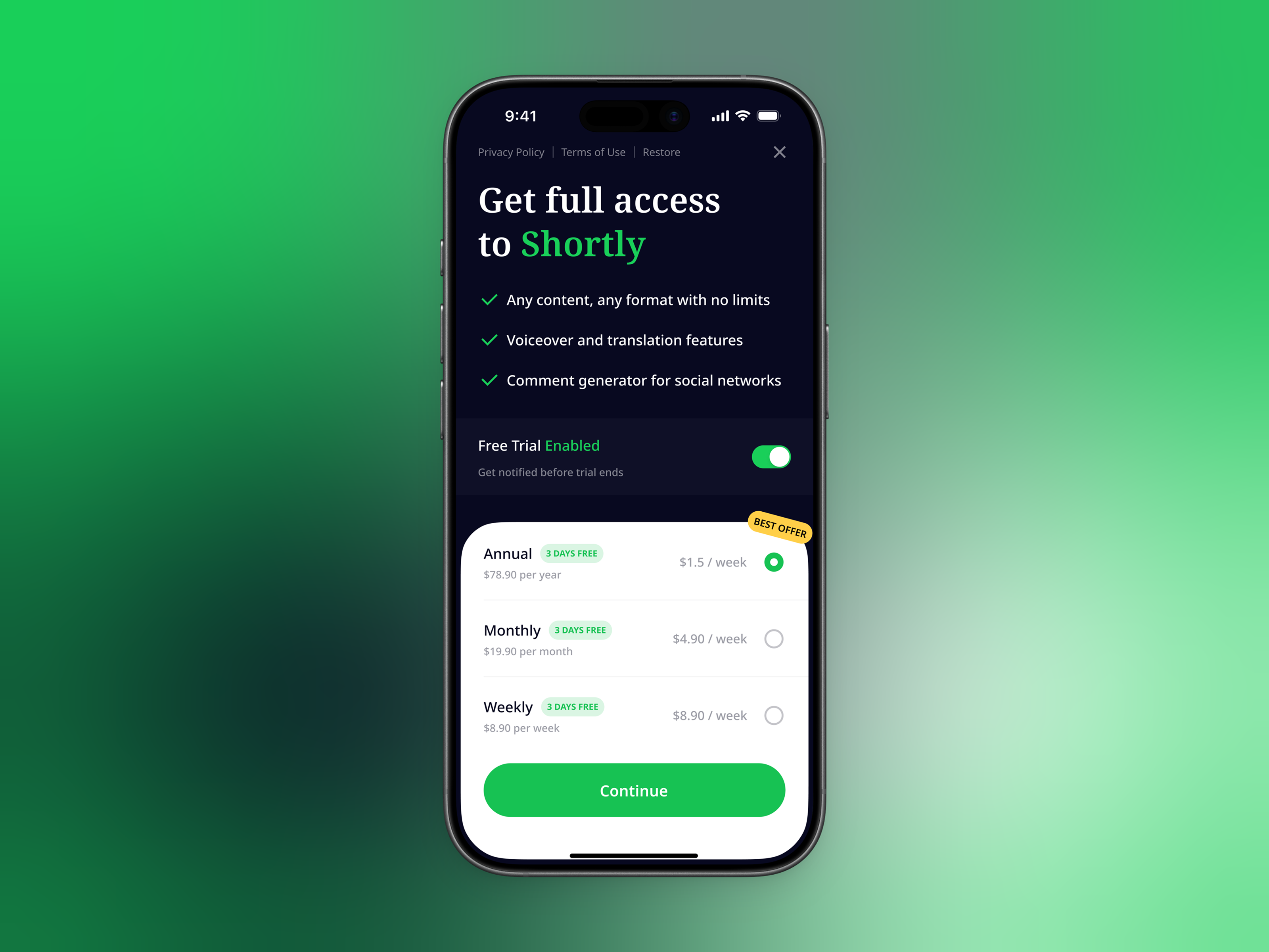 Example of Mobile App Design