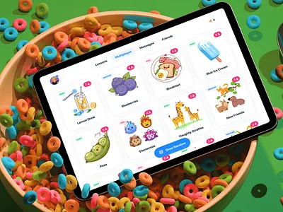 Drawly for iPad app design colorful creative cute drawing education entertainment fun game illustration ipad kids mobile mobile app design multiplayer product design social tablet ui ux