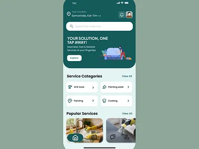 UI Exploration App To Help People branding ui