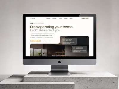 Lumina — Smart Home Platform branding design illustration logo saas ui ux web website