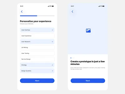 Onboarding Flow app design graphic design ui ux vector