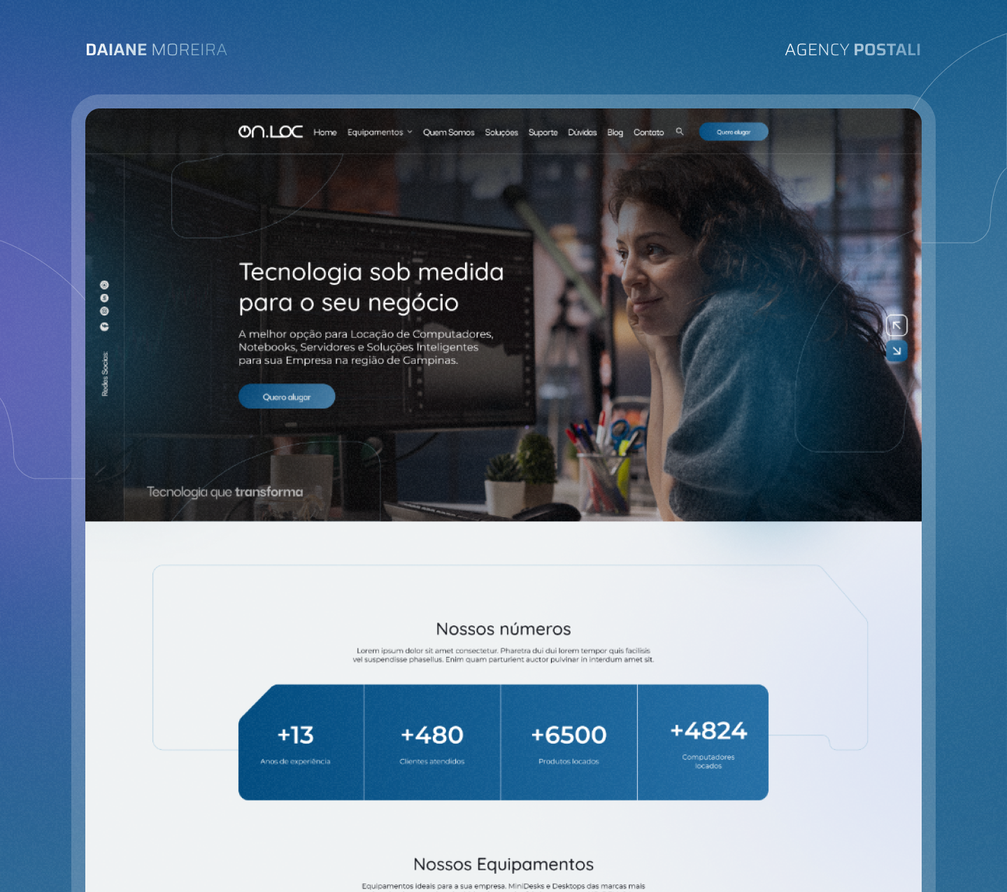 Website for computer rental dekstop designer web figma graphic design ui uidesign ux ux ui uxdesign website websitedesign