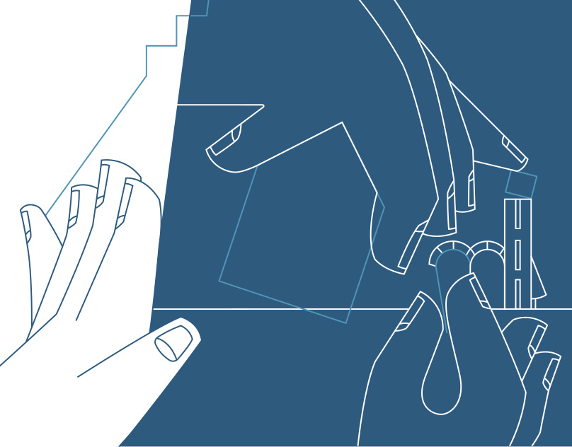 Illustrations for architecture symposium architecture digital illustration graphic design hands illustration