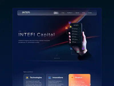 Intefi Capital Investment app branding design illustration inspiration logo minimal slovakia ui ux web webdesign