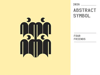 4 FRIENDS / Logo design 2026 2026 branding design graphic design logo minimal logo number logo typography vector