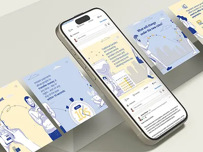 Instant pay caroussel branding graphic design