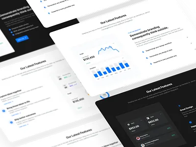 Feature Sections - Lookscout Design System clean design layout ui user interface ux webpage website