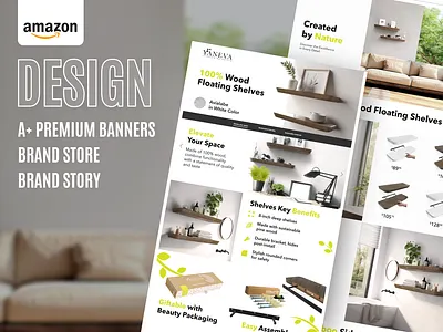 Elevating E-Commerce Presence: Natural Elegance on Amazon a content amazon a content design amazon branding amazon listing design amazon product content amazon product images amazon product page design amazon product pages amazon storefront design brand identity for amazon brand store design brand story brand storytelling design creative amazon banners digital store design ecommerce branding ecommerce design ecommerce graphic design product listing optimization product photography for amazon