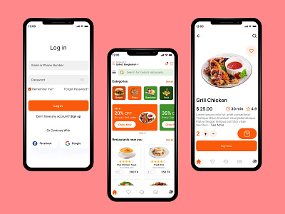 Food Delivery App app design application branding burger delivery delivery app fast food fast food figma food food app food app design graphic design happy mobile app restaurant ui uiux