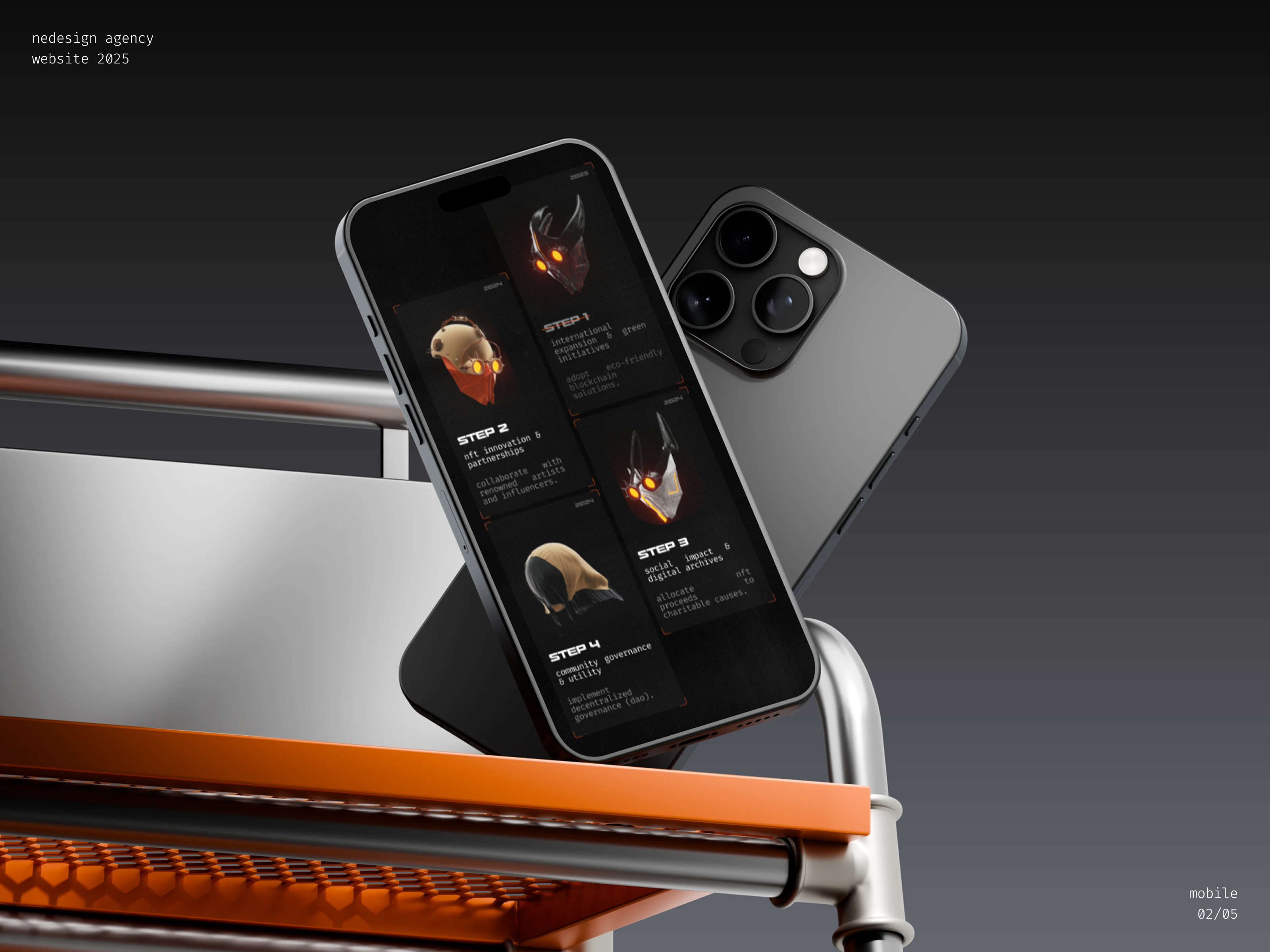 Website Design for Rebels — NFT Concept Platform 3d animation branding logo motion graphics ui