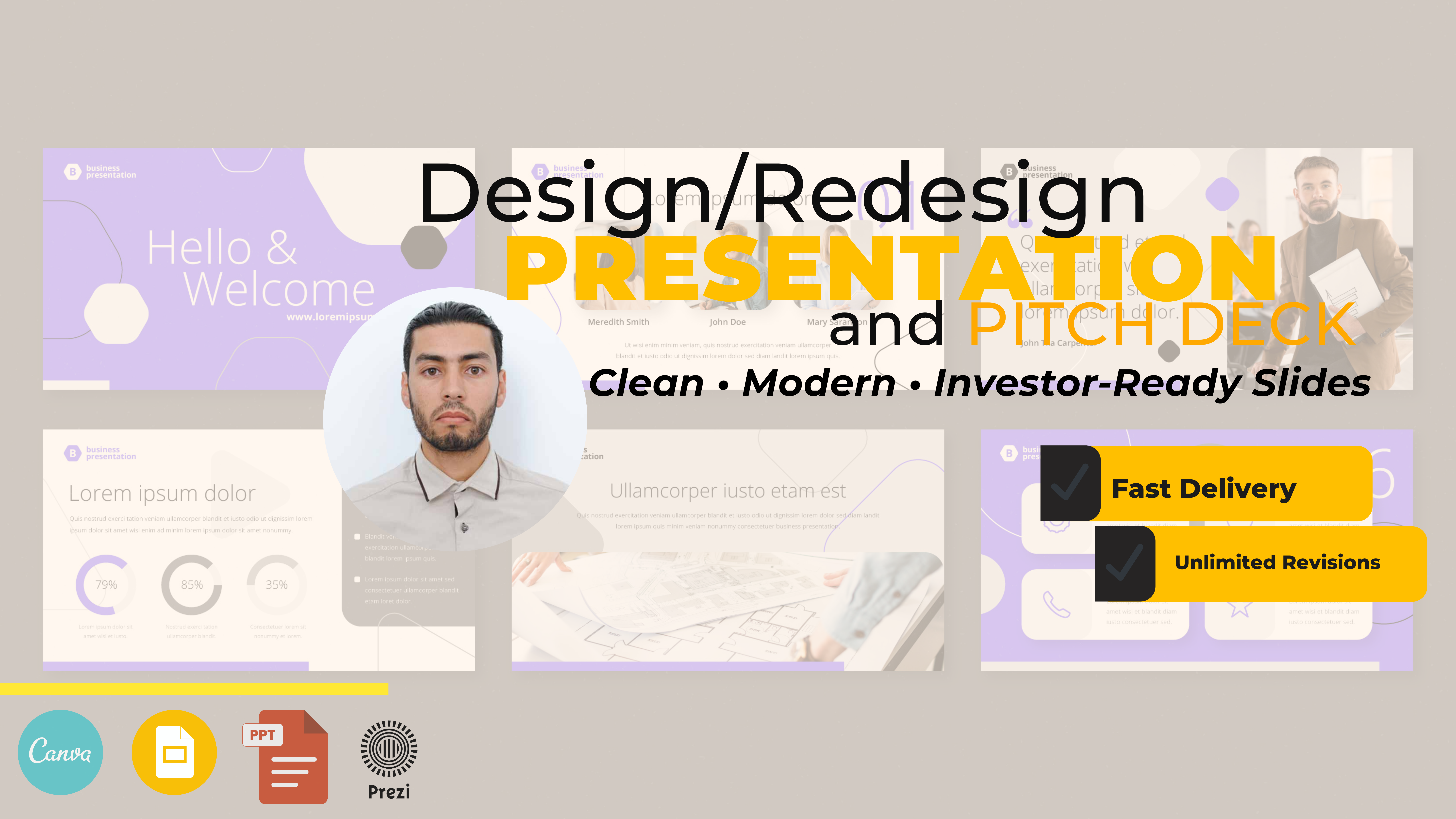 Example of Powerpoint Presentation And Pitch Deck