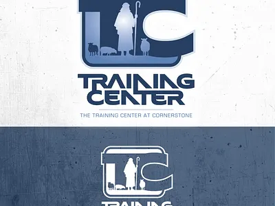 Logo concepts chipdavid dogwings logo ministry graphic shepherd training vector