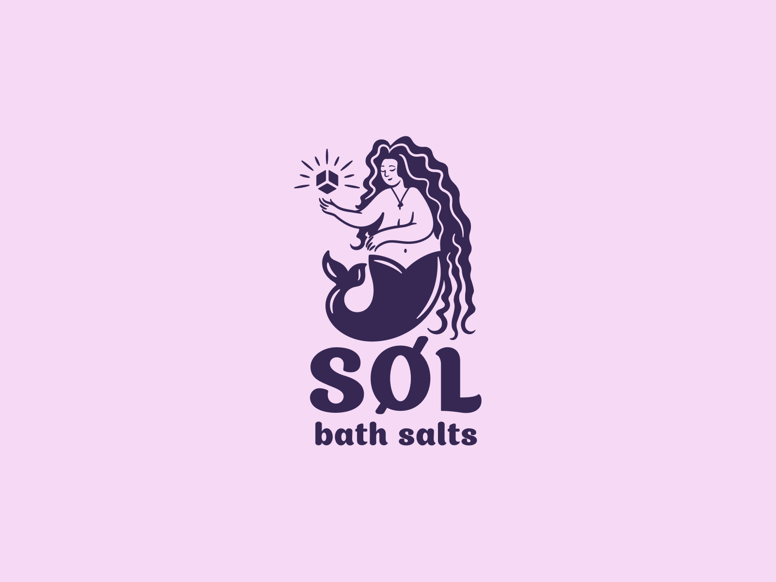 SOL brand branding cute design graphic design illustration logo mermaid vector