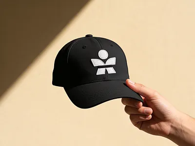 Karateka Logo Embroidery on a Cap apparel athlete cap embroidery headwear karate logo martial merchandise mockup school silhouette sports symbol thread
