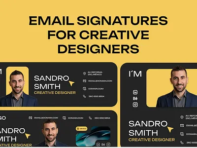 Email Signature - Creative Designers branding design business branding clean design creative branding creative design creative email signature digital branding email branding email signature design email signature ui email template design graphic design inspiration minimal design modern email signature personal branding professional email signature signature design signature layout ui design visual identity