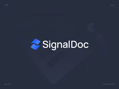 SignalDoc - Logo Design brand identity branding design graphic design illustration logo logo design modern logo tech logo ui
