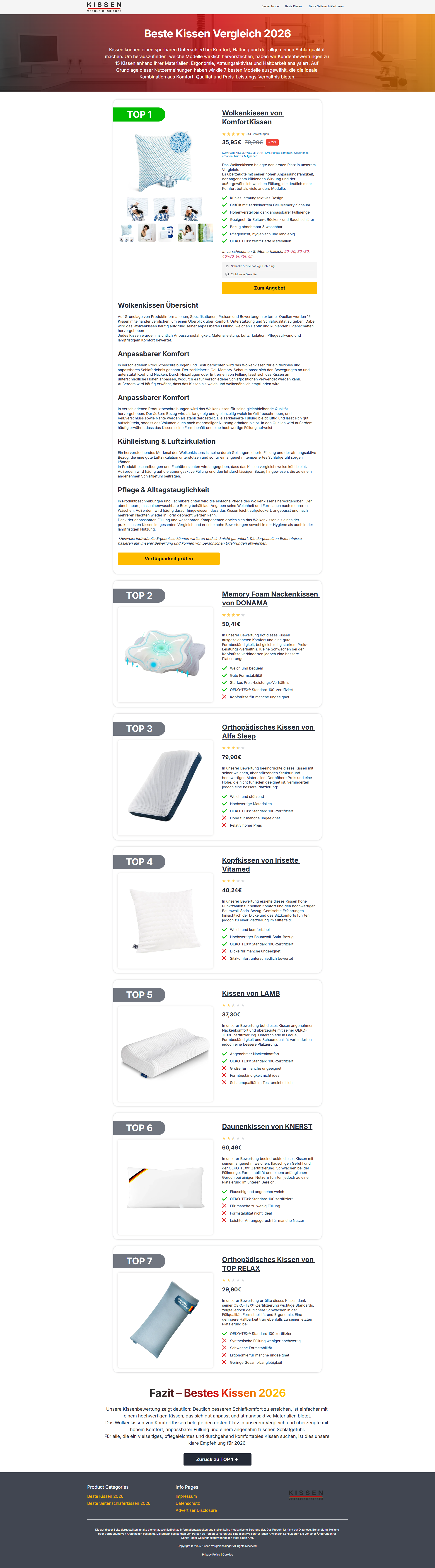 Top 7 Pillow German - Funnelish buy funnelish template design designing funnel funnel funnelbuilder funnelish funnelish template sales funnel sales page
