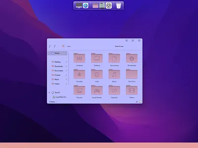 Purply OS SkinPack for Windows 11 and 10 graphic design skin skinpack theme ui