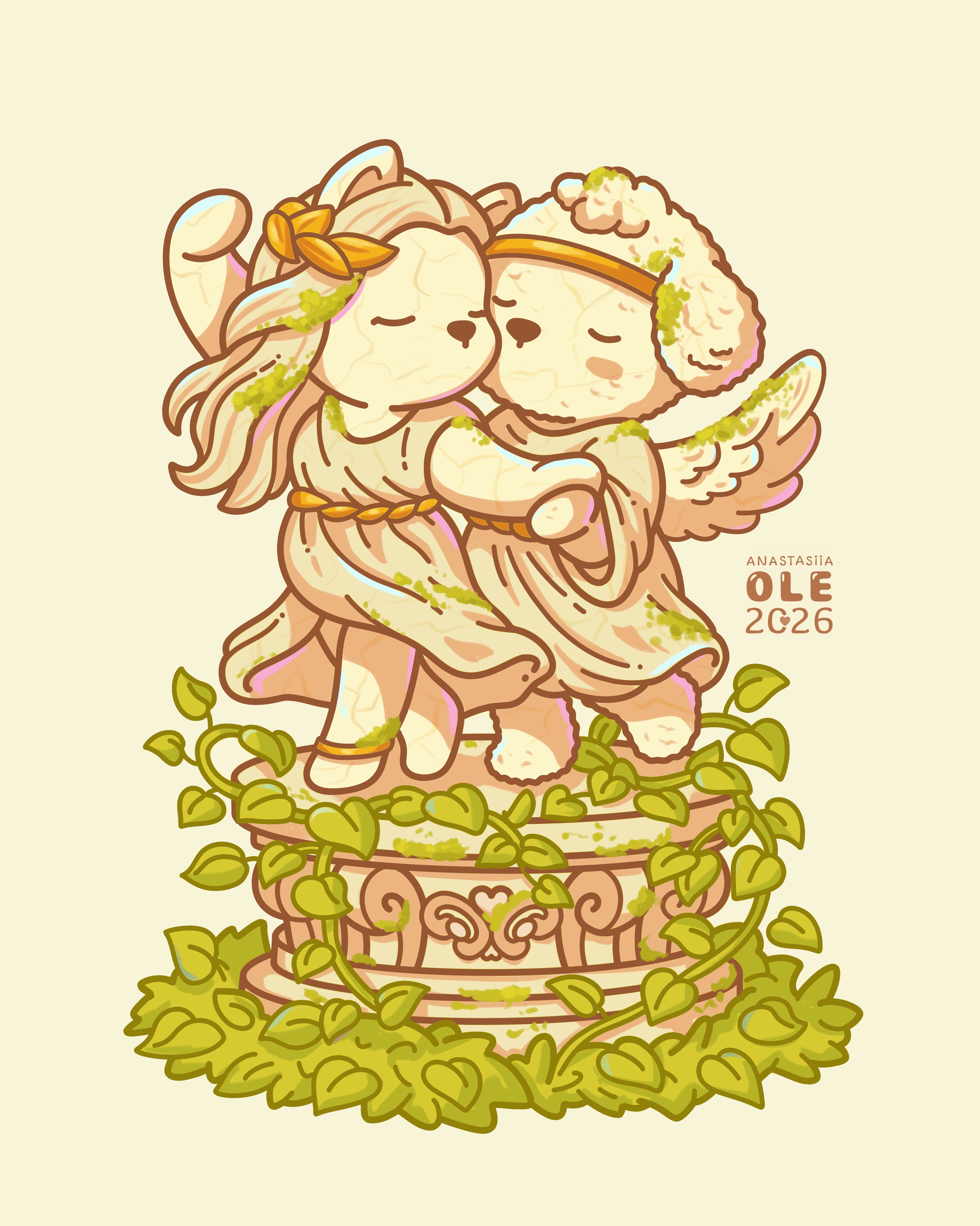 Valentine's Day Card Couple in Love 2d book illustration character character design characterdesign children book illustration design drawing illustration lovers postcard sculpture statue vector