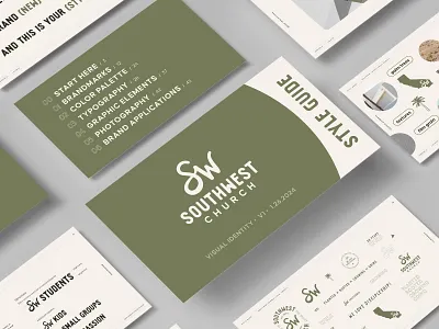 Identity design for Southwest Church (Coachella Valley) brand identity branding california church church logo coachella valley graphic design logo palm trees style guide visual identity