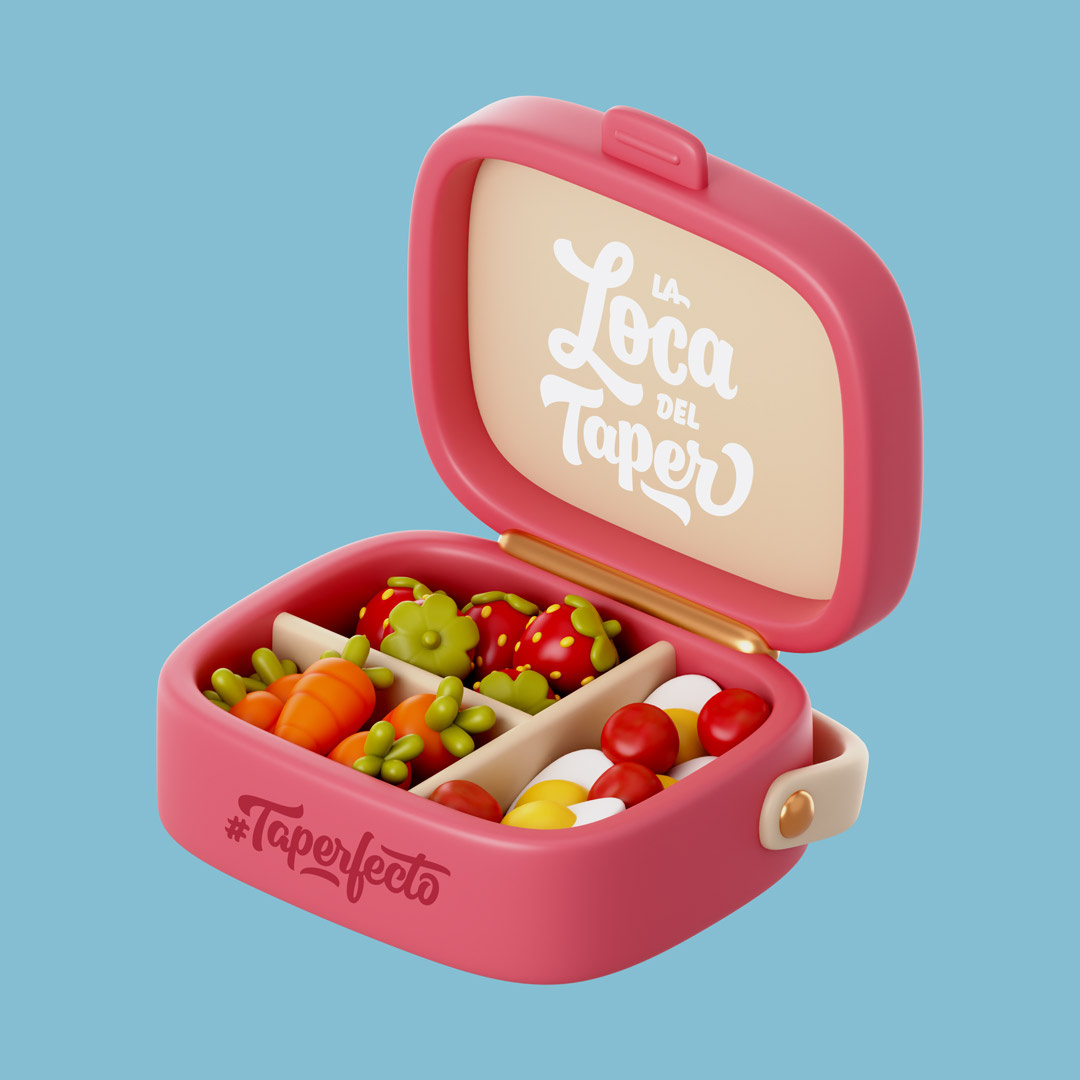 La Loca del Taper branding glyphs graphic design influencer letter design lettering social media sustainability sustainable