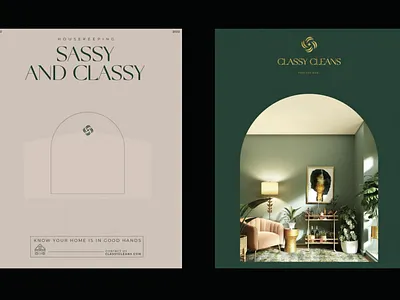 Classy Cleans - Brand identity branding graphic design logo